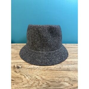 Vintage 90s Kangol Wool Mowbray Hat Gray Large Made in Taiwan